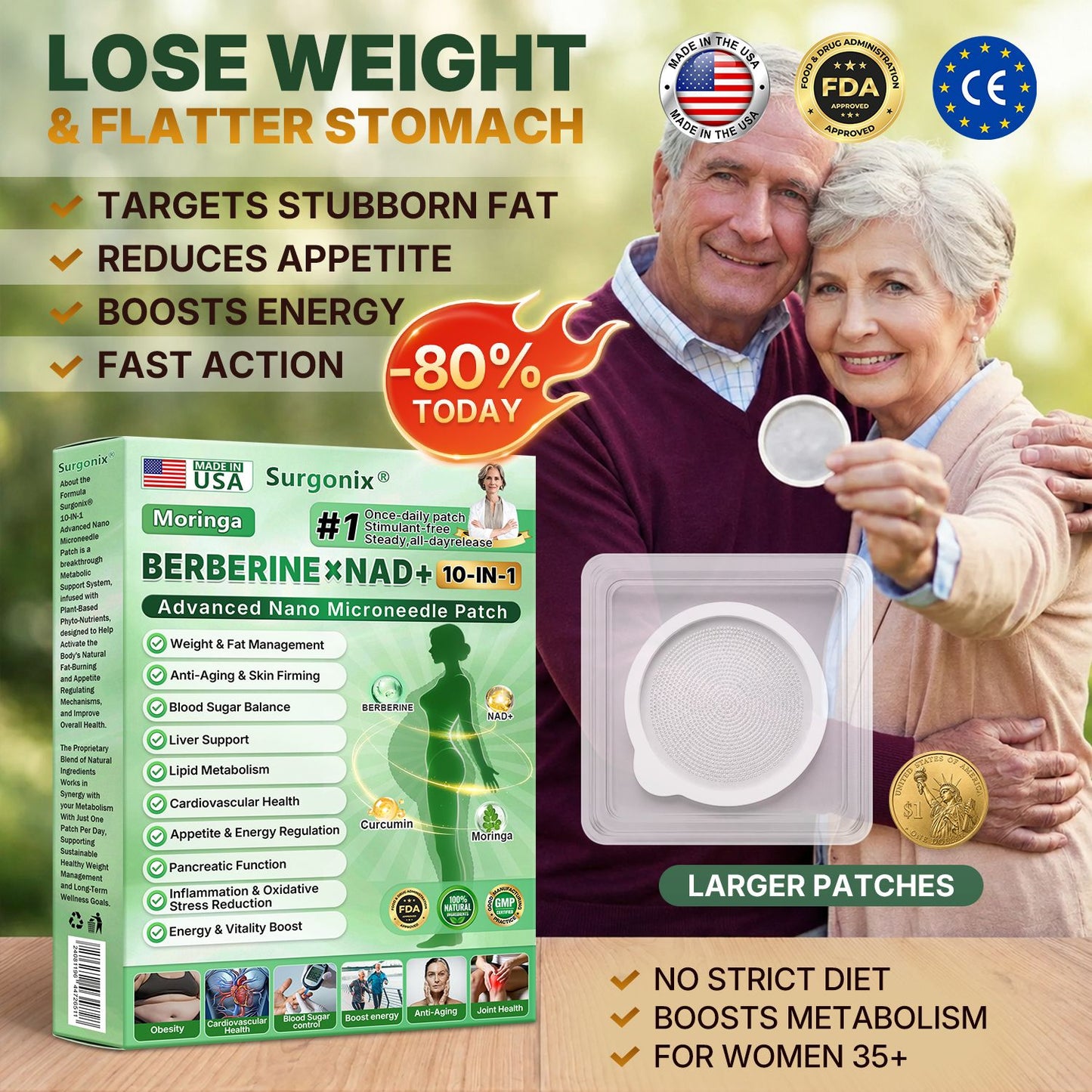 𝑶𝒇𝒇𝒊𝒄𝒊𝒂𝒍 𝒔𝒕𝒐𝒓𝒆 ❄️ | 🇺🇸Surgoᴎix® 𝐌𝐨𝐫𝐢𝐧𝒈𝗮 𝑩𝒆𝒓𝒃𝒆𝐫𝐢𝐧𝐞𝐱 𝐍𝗔𝒟+ 10-𝑖n-1 𝐍a𝒏𝒐 𝐌𝐢𝐜𝐫𝑜𝑛𝑒𝑒𝗱𝗹𝗲 𝐏𝐚𝒕𝒄𝒉🩵(𝐉𝐮𝐬𝐭 𝐨𝐧𝐜𝐞 𝐚 𝐝𝐚𝐲, 𝐯𝐢𝐬𝐢𝐛𝐥𝐞 𝐜𝐡𝐚𝐧𝐠𝐞𝐬 𝐢𝐧 𝟕 𝑫𝐚𝐲𝐬） 𝐅𝐨𝐫 𝐎𝐛𝐞𝐬𝐢𝐭𝐲,  𝙇𝙊𝙊𝙎𝗘 𝗦𝗞𝗜𝗡,𝐝𝐢𝐚𝐛𝐞𝐭𝙚𝙨, 𝐬𝐥𝐞𝐞𝐏 𝐚𝐩𝐧𝐞𝐚, 𝐣𝐨𝐢𝐧𝐭 𝐢𝐬𝐬𝐮𝙚𝙨, 𝐚𝐧𝐝 𝐦𝐨𝐫𝐞 🚀